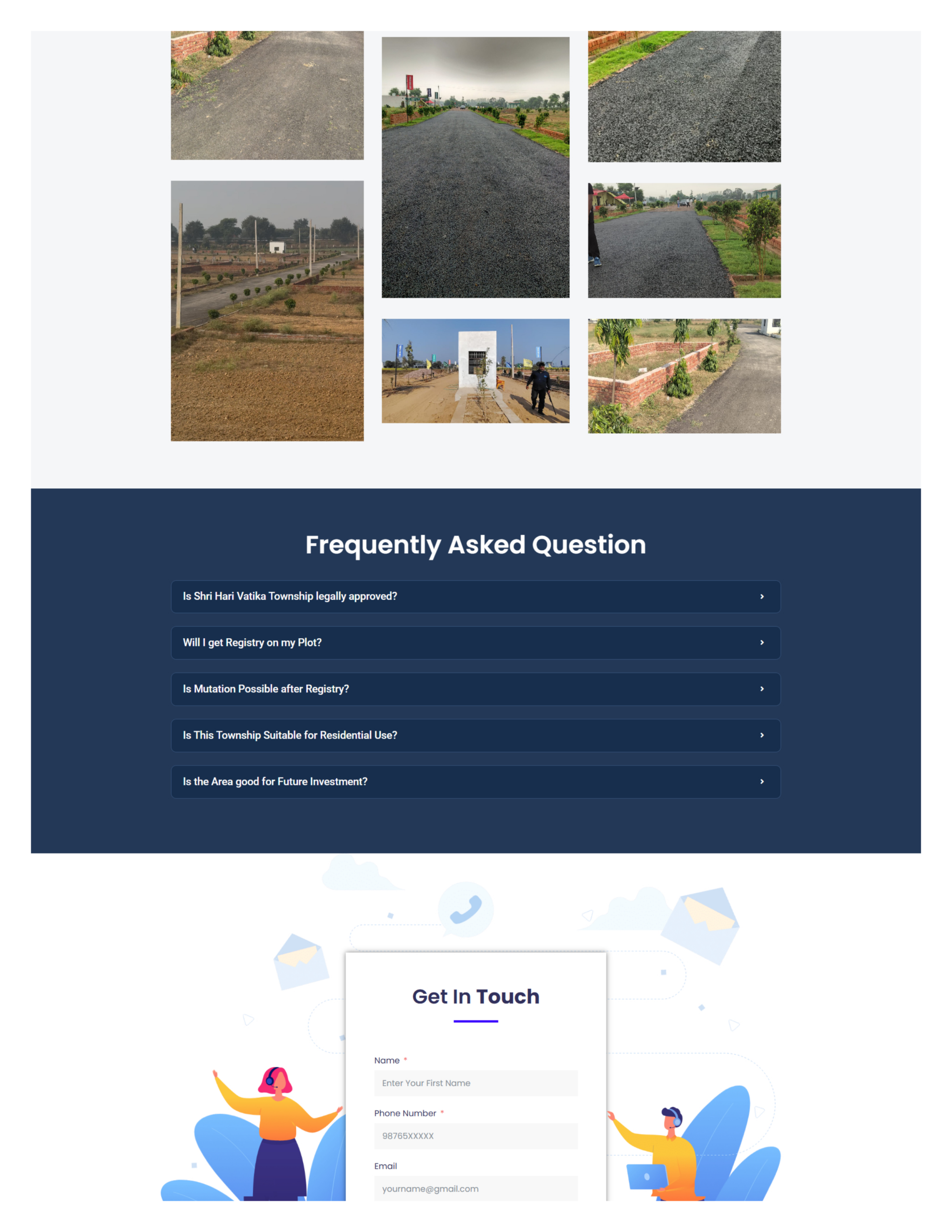Plots Jewar website screenshot 3